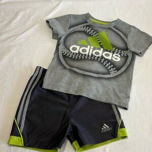 18M Adidas shorts and t-shirt set